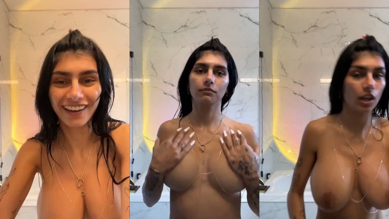 Las tetas de Mia Khalifa siguen estando tan bien como siempre.
